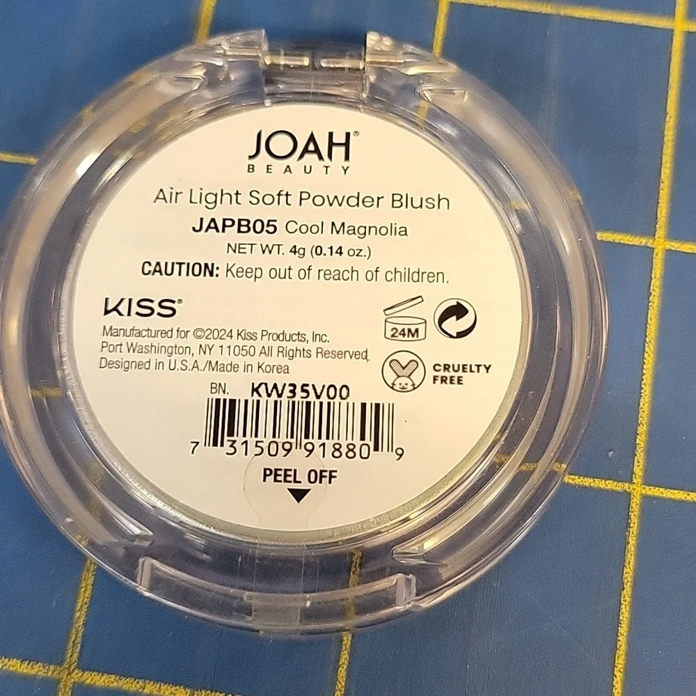 JOAH Air Light Soft Powder Blush 4gNew Sealed JAPB06 Cool Magnolia